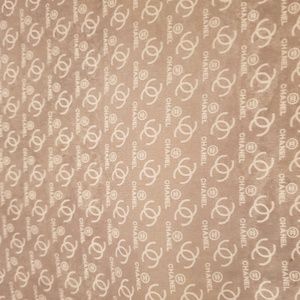 Chanel microprint fabric scarf